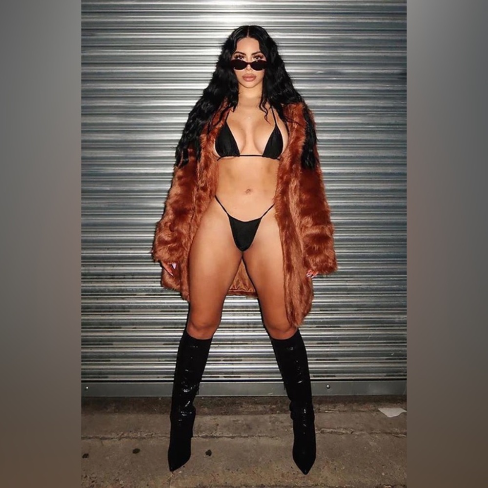 Franchesca Fur Jacket - Brown - Picture 4 of 12
